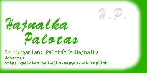 hajnalka palotas business card